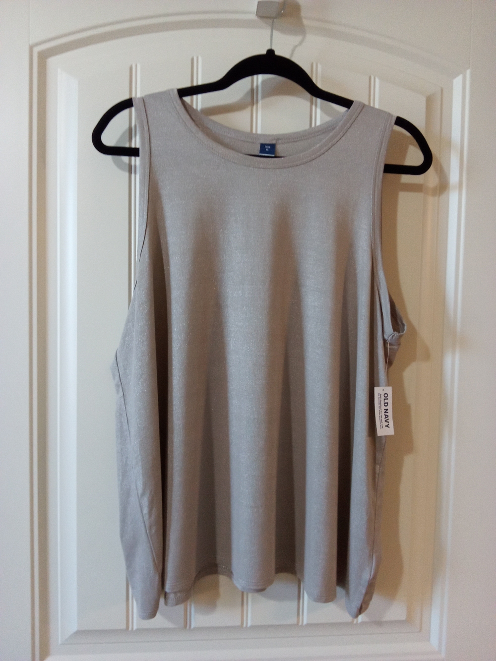 Old Navy Women's Sleeveless Flowy Tank Top in Shiny Taupe Sz XL NWT